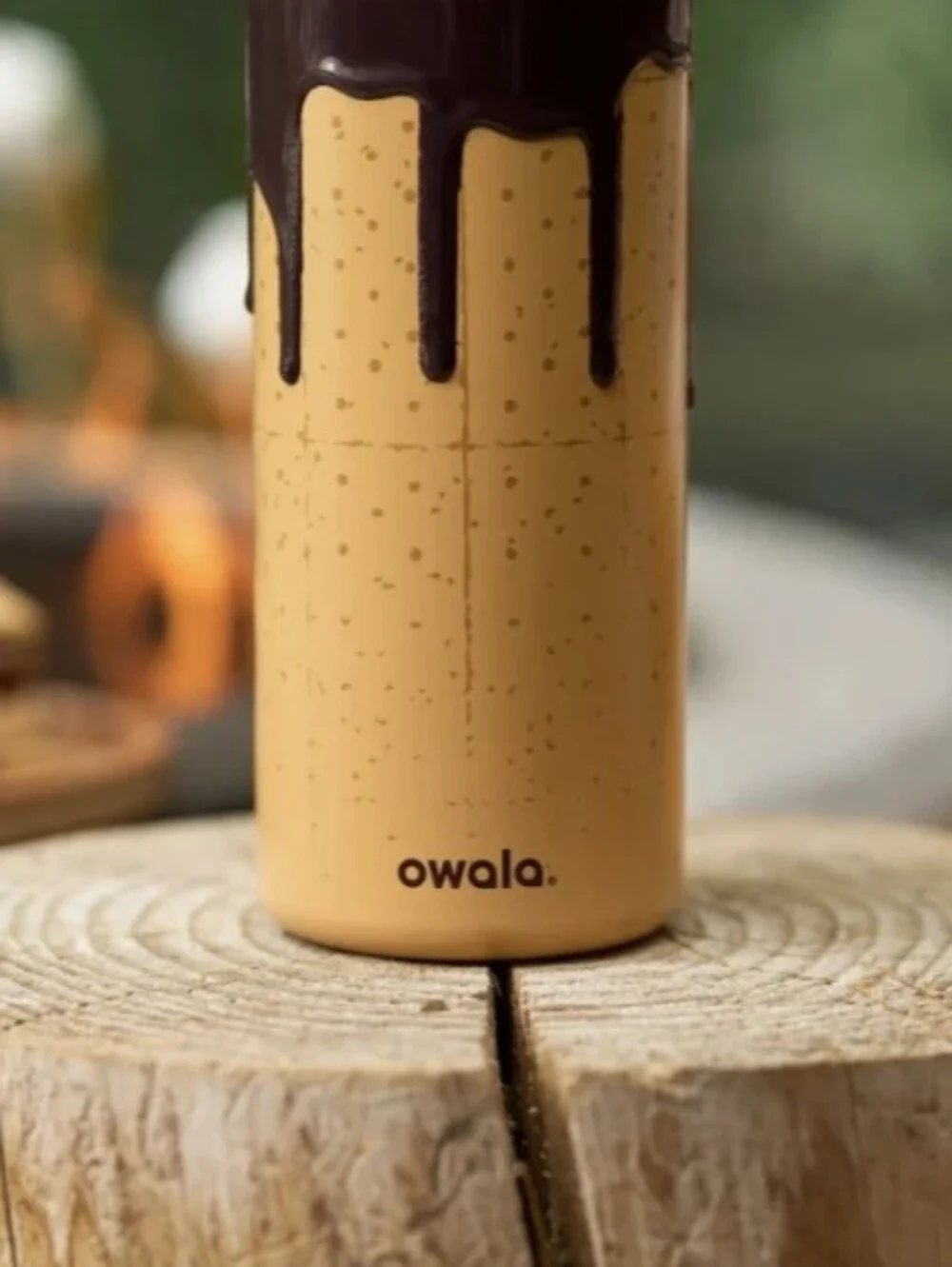 NIB Owala 32oz FreeSip® Water Bottle in Brown & Cream - Gimme S'more Limited Edt